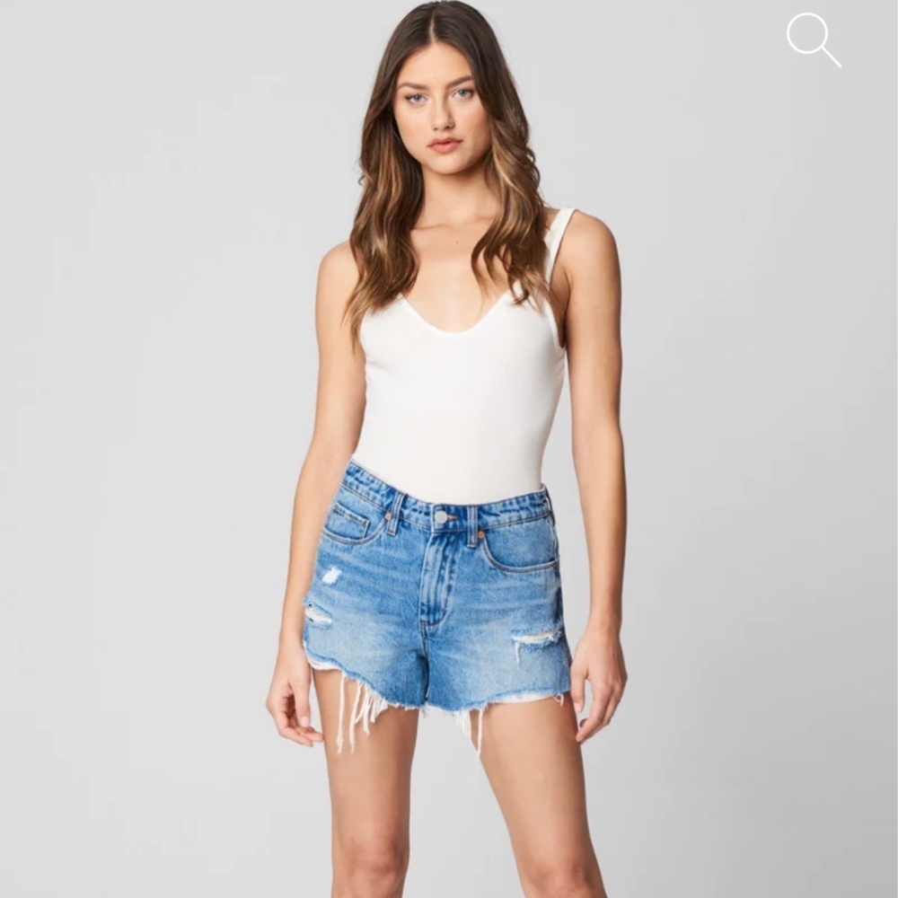 Blank NYC The Barrow Vintage High-Rise Denim Jean Short, 27